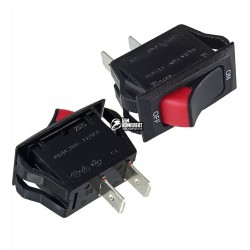 Переключатель клавишный CANAL HB110-C2N-BBR-A, красный