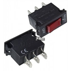 Выключатель клавишный IRS-001A-220V 10A с защитой