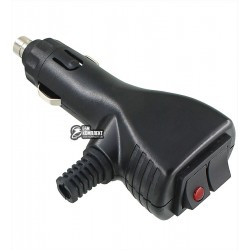 Штекер прикуривателя угловой, с двумя выключателями