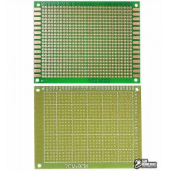 Макетная плата 70x90мм Cu FR-4, односторонняя без лужения