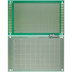 Макетная плата 90x150мм Cu FR-4, односторонняя без лужения