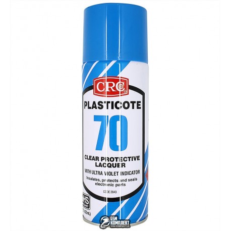 Лак Plasticote 70 CRC 425 мл, диэлектрический, акриловый, для печатных плат