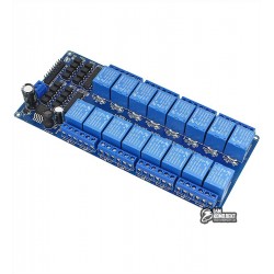 Шестнадцатиканальный релейный модуль для ARDUINO контроллеров 12V