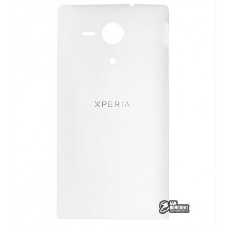 Задня панель корпусу для Sony C5302 M35h Xperia SP, C5303 M35i Xperia SP, біла