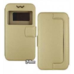 Чехол-книжка универсальная TOTO Book cover silicone slide 4.9'-5.2' белая