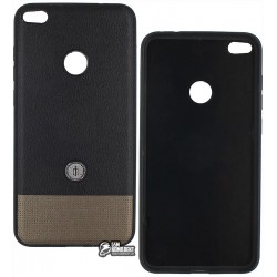 Чехол защитный iMax для Huawei P8 Lite (2017), кожзам, черный