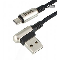 Кабель Micro-USB - USB, Hoco U17 capsule, 1,2 метра, черный