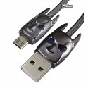 Кабель Micro-USB - USB, Hoco U30 Shadow Knight, сірий колір