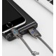 Кабель Micro-USB - USB, Hoco U30 Shadow Knight, серый