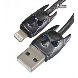 Кабель Lightning - USB, Hoco U30 Shadow Knight, серый