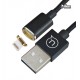 Кабель Lightning - USB, Usams US-SJ132 Lightning Magnet Cable U-Link Series Ⅲ, магнитный, черный