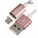 Кабель Micro-USB - USB, Usams US-SJ036 Magnet U-Link Series, магнитный, rose golden