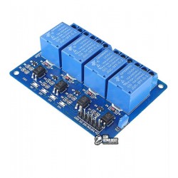 Четырехканальный релейный модуль для ARDUINO контроллеров 12V