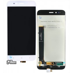 Дисплей для Xiaomi Mi A1, белый, с сенсорным экраном