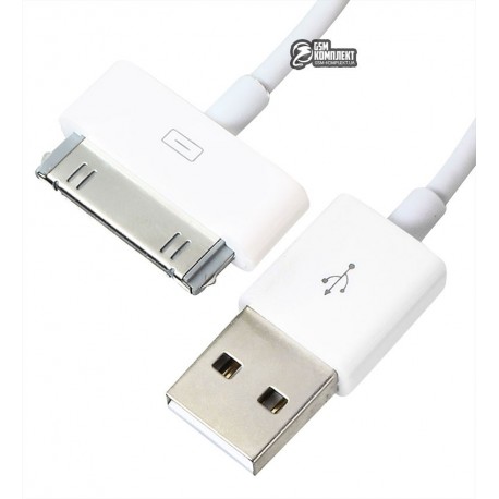 USB дата-кабель для Apple iPhone 2G, iPhone 3G, iPhone 3GS, iPhone 4, iPhone 4S; планшетов Apple iPad, iPad 2, iPad 3; MP3-плеер