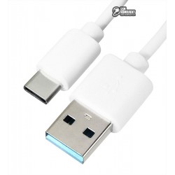 Кабель Type-C - USB, білий / чорний