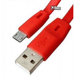 Кабель Micro Usb, Voltex плоский, 1 метр, разные цвета