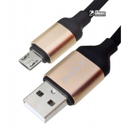 USB дата кабель iMAX microUSB 3.0, черный