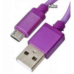 Кабель TOTO TKG-30 Silk Sreen Metal USB cable microUSB 1m