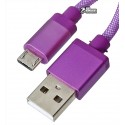 Кабель Micro-USB - USB, TOTO TKG-30 Silk Sreen Metal USB cable, 1 метр