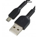 Кабель Micro-USB - USB, Hoco X13 Easy charged, круглий, 2 метра