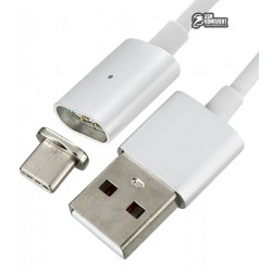 Кабель Type-C, Metal Magnetic, магнитный, 1 метр, 2A