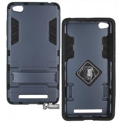 Чехол для Xiaomi Redmi 3, Robot, с подставкой, противоударный, силикон + пластик