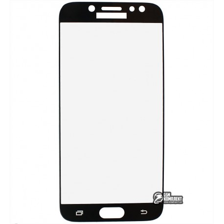 Закаленное защитное стекло для Samsung J730 Galaxy J7 (2017), 0,26 mm 9H, черное