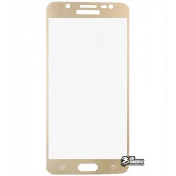 Загартоване захисне скло для Samsung J510 Galaxy J5 (2016), 0,26 мм 9H, золото