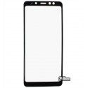 Закаленное защитное стекло для Samsung A730 Galaxy A8 Plus (2018), 2,5D, 0,26 мм 9H, черное
