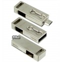 Флешка 16Gb Smare OTG + USB, металева