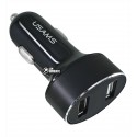 Автомобільний зарядний пристрій Usams US-CC045 C1 2.1A Dual USB Digital Display