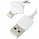Кабель Lightning - USB, Hoco X17 в колбі, білий