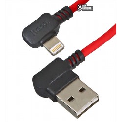 Кабель Lightning - USB, Hoco X19 Enjoy с угловым штекером