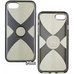 Чехол Remax X с кольцом-держателем для iPhone 7 / iPhone 8, пластик+силикон, черный