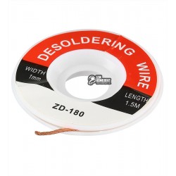 Лента-оплетка 1,0mm косичка для демонтажа ZD-180 длина 1,5м