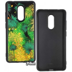 Чехол защитный для Xiaomi Redmi 5, с плавающими блестками, силиконовый, пальмы