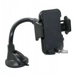 Автодержатель ZYZ-0136 черный (длинная ножка)