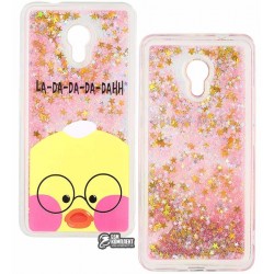 Чехол защитный для Meizu M5S, силиконовый, с плавающими блестками