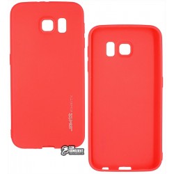 Чехол защитный Smtt для Samsung G920F Galaxy S6, силиконовый, красный