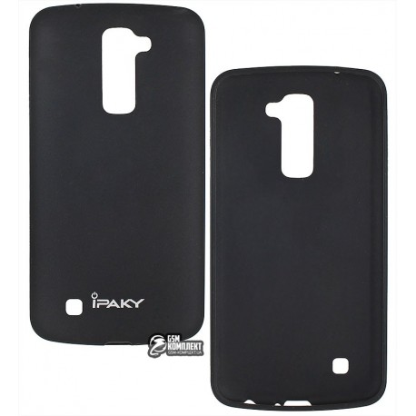 Чехол защитный iPaky для LG K10 K410, K420N, K430DS, K430DSF, K430DSY, силиконовый, черный