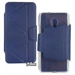 Чехол-книжка для Meizu M5s, силикон+кожзам,