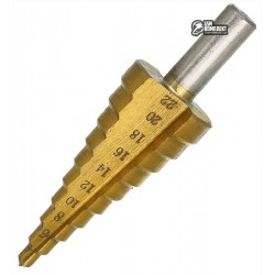 Сверло многоступенчатое YATO HSS 4241, Ø= 4-22 мм, L= 75 мм