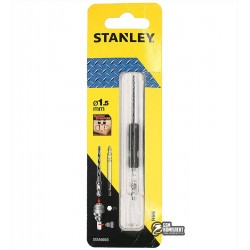 Сверло STANLEY SUPER-LOCK c хвостовиком, HSS, 1/4", Ø= 1,5 мм, L= 62/22 мм