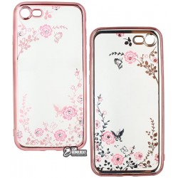 Чехол защитный Secret Garden Swarovski для iPhone 7 / iPhone 8, силиконовый,
