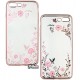 Чехол защитный Secret Garden Swarovski для iPhone 7 Plus / iPhone 8 Plus, силиконовый, розовая рамка, розовый цветок