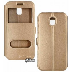 Чохол для Samsung J530F Galaxy J5 2017, книжка, золота
