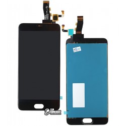 Дисплей для Meizu M5, черный, с сенсорным экраном, original (PRC)