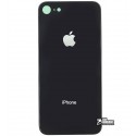 Задня панель корпусу для iPhone 8, чорний колір, потрібно зняти склокамери, small hole