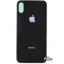 Задняя панель корпуса iPhone X, черный, со снятием рамки камеры, High quality, small hole